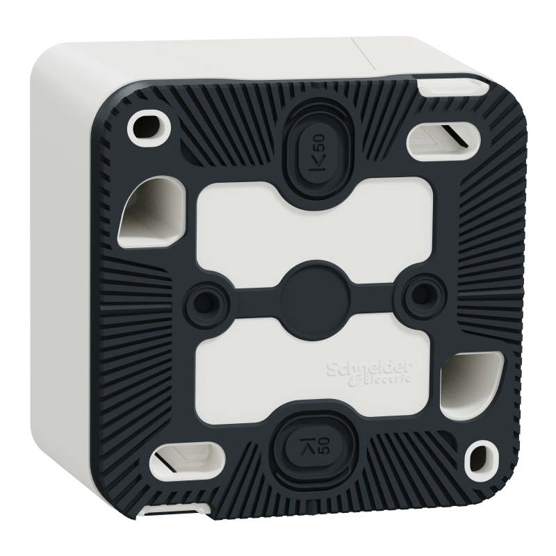 Кнопковий вимикач у зборі IP55 Mureva Styl, для поверхневого монтажу, білий