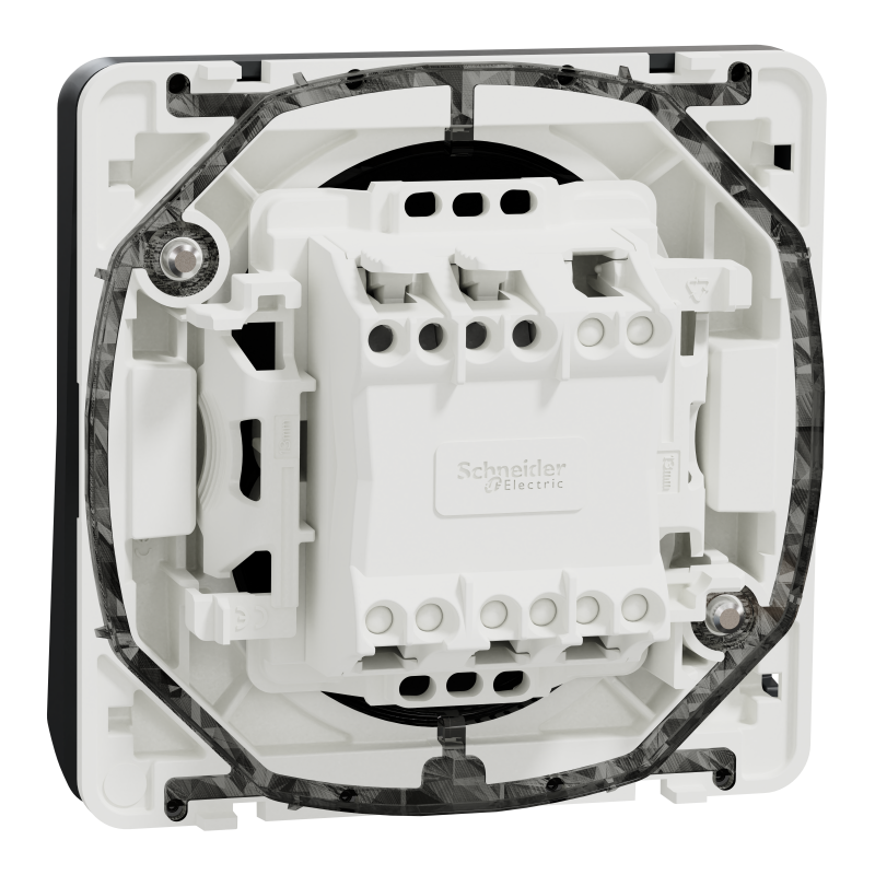 Механізм кнопкового вимикача IP55 Mureva Styl, чорний