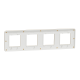 Cover frame, Unica Studio Metal, 4 gangs, copper