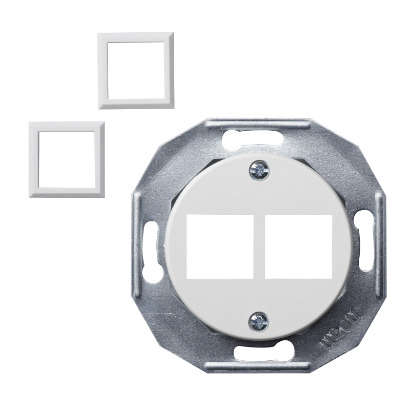 ЦЕНТР.ПЛ. RJ45*2 БІЛ.