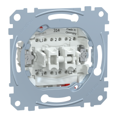 Механізм 2-клавішного перемикача (звичайний + кнопковий) 10АХ та 10А