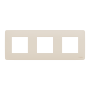 Рамка 3-постова, бежева Unica New Studio