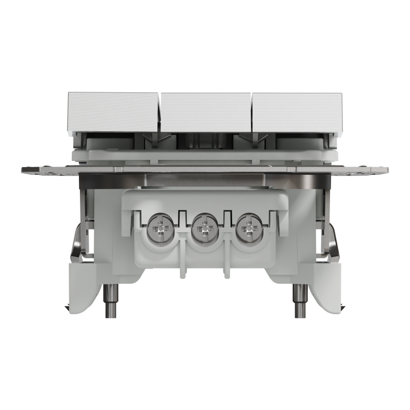 ВИМИКАЧ ТРЬОХКЛАВІШНИЙ АЛЮМІНІЙ ASFORA