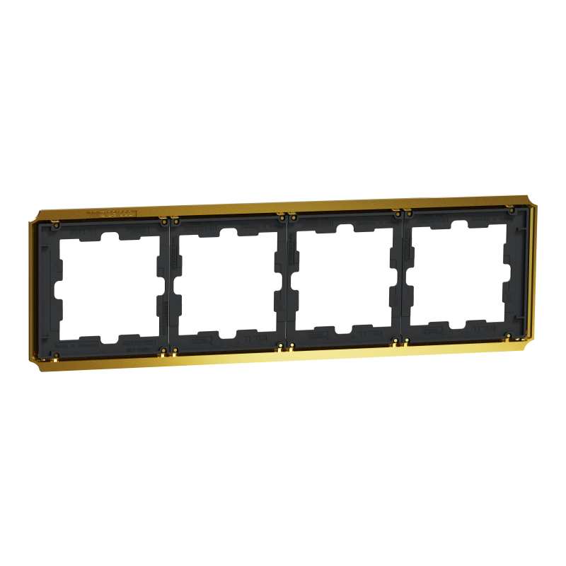 Рамка 4 постова D-Atique, золото 24к