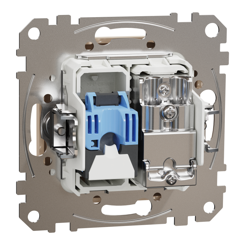 Розетка RJ45 категорія 6 UTP -TV Бежевий Sedna Design