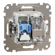 Розетка RJ45 категорія 6 UTP -TV Бежевий Sedna Design