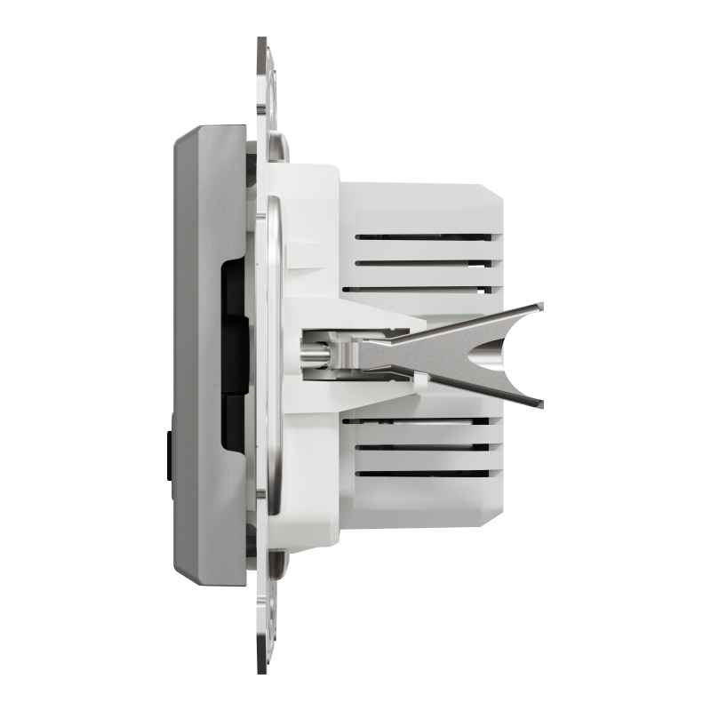 Asfora - double USB charger 2.4 A - aluminium