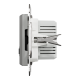 Asfora - double USB charger 2.4 A - aluminium