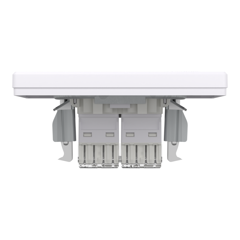 РОЗЕТКА КОМП'ЮТЕРНА RJ45 UTP КАТ.6 ПОДВІЙНА БІЛА ASFORA