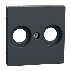 Накладка для механізму антенної розетки на 2 виходи SysM aнтрацит