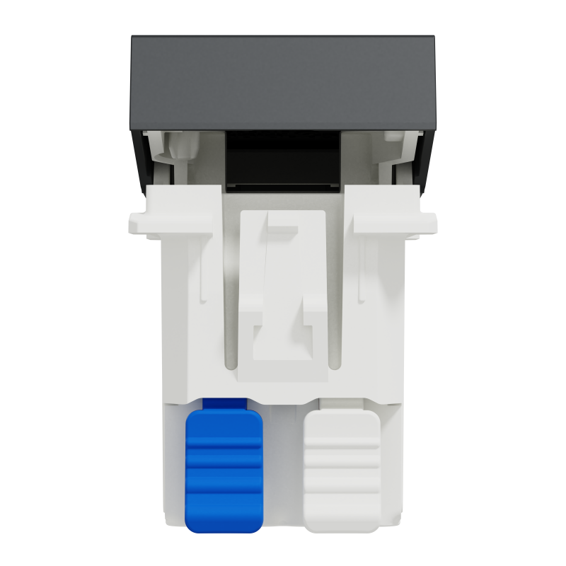 Перемикач 1-клавішний з нейтраллю 10А, 1 модуль антрацит