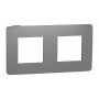 Рамка 2-постова, Димчато-сірий/антрацит