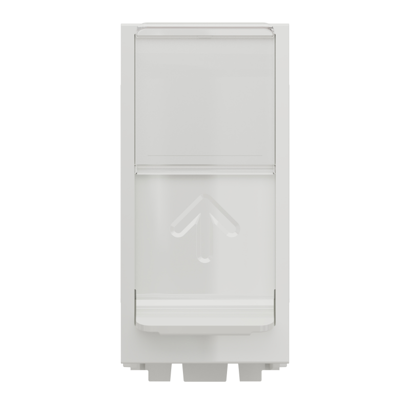 Розетка комп'ютерна RJ45, одинарна, категорія 5 UTP, 1 модуль, білий
