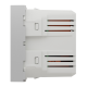 Розетка USB подвійна 2.1А 2 модулі алюміній