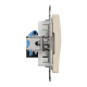 Комп'ютерна розетка, RJ45 CAT6 UTP, Бежева, Sedna Design