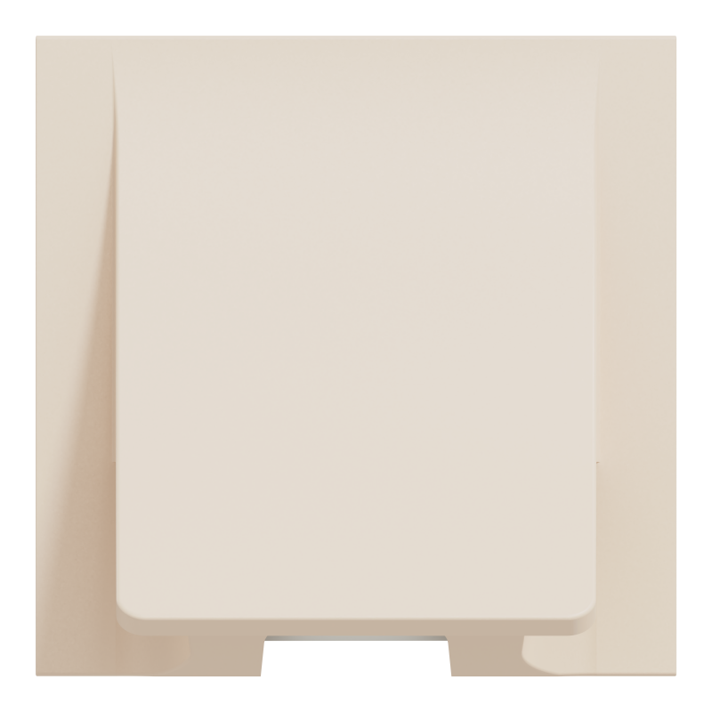 Вивід кабеля, 16А, 2 модулі, бежевий Unica New Studio