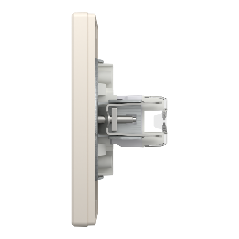 РОЗЕТКА КОМП'ЮТЕРНА RJ45 КАТ. 5Е І ТЕЛЕФОННА РОЗЕТКА RJ12 КРЕМ ASFORA