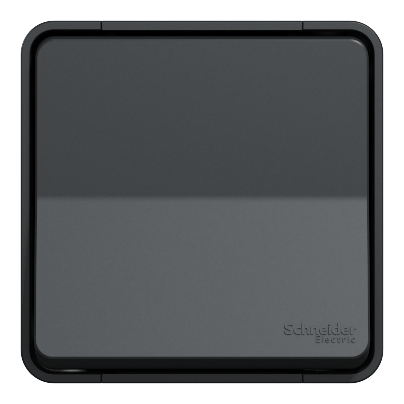 Кнопковий вимикач у зборі IP55 Mureva Styl, для поверхневого монтажу, чорний