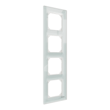 РАМКА скло 4 поста, Білий кристал, SM