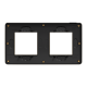 Cover frame, Unica Studio Metal, 2 gangs, copper