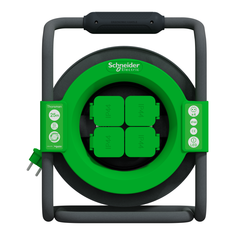 Подовж на котушці 25 м, 3х1,5 IP44 Schuko