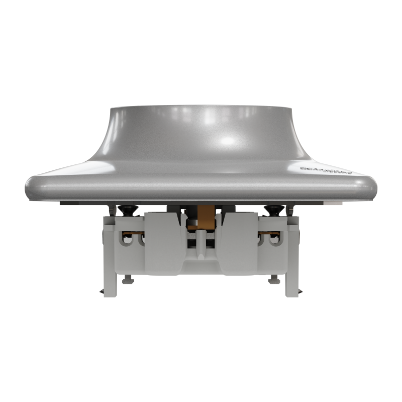 Подвійна розетка з заземленням та зі шторками Алюміній Sedna Design