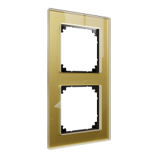 Рамка 2-постова скло M-Plan SysM золото