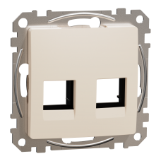 Центральна плата для подвійного роз'єму RJ45, cat5e, 6 UTP, бежева, Sedna Design