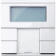 KNX ТЕРМОРЕГУЛЯТОР З ДИСПЛЕЄМ, КІМНАТНИЙ, АКТИВНИЙ БІЛИЙ, ГЛЯНЦЕВИЙ, SYSTEM M