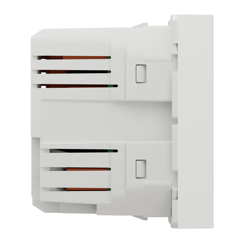 Розетка USB подвійна 2.1А 2 модулі білий