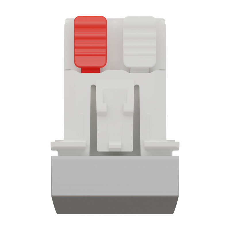 Перемикач 1-клавішний схема 6, 10А, 1 модуль алюміній