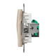 Один роз’єм RJ45 категорія 5E UTP Бежевий Sedna Design
