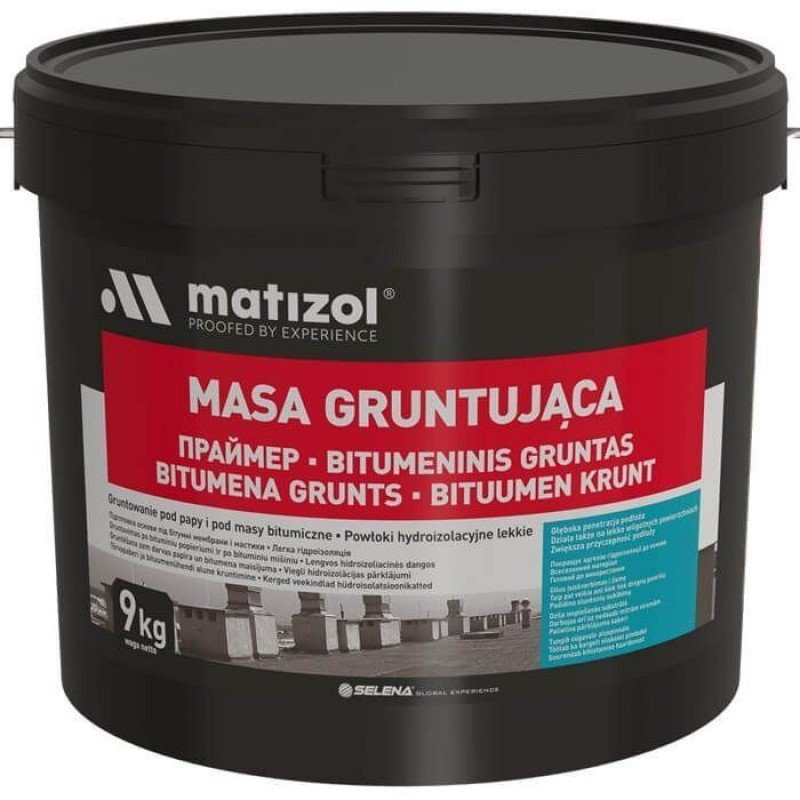 MATIZOL Праймер битумно-каучуковый 9 кг