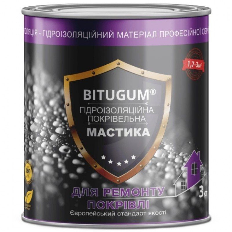 Bitugum Мастика гидроизоляционная кровельная 3 кг